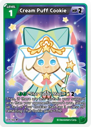 Cream Puff Cookie (P-142) - Promotion Cards