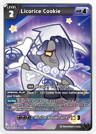Licorice Cookie (P-147) - Promotion Cards