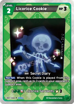 Licorice Cookie (BS11 Release Event) (BS7-044) - Promotion Cards Foil