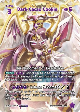 Dark Cacao Cookie (WCS) (BS3-100) - Promotion Cards Foil