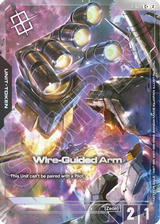 Wire-Guided Arm (T-022) Token (Right Hand) (World Championship Regionals 26-27 Season 2) (Finalist) (T-022) - Gundam Promotional Cards Holofoil