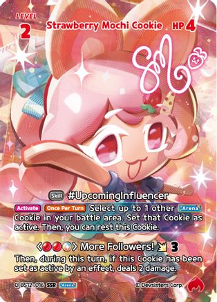 Strawberry Mochi Cookie (SSR) (BS12-016) - Festival Arena Foil
