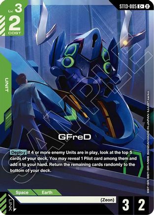 GFreD (C+) (ST13-005) - Starter Deck 13 Silent Barrage Holofoil