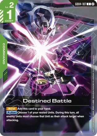 Destined Battle (Store Tournament Participation Pack 06) (GD04-107) - Gundam Promotional Cards Holofoil