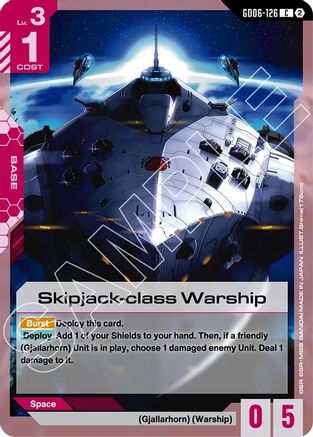 Skipjack-class Warship (GD06-126) - Stardust Trails