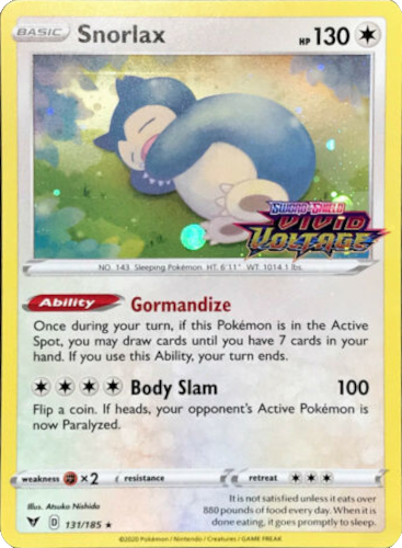 Snorlax (131/185) [Sword & Shield: Black Star Promos]