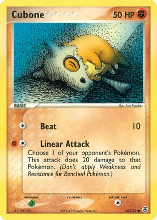 Cubone (60/112) [EX: FireRed & LeafGreen]