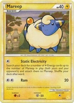 Mareep (20/30) [HeartGold & SoulSilver: Trainer Kit - Raichu]