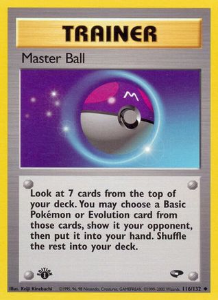 Master Ball (116/132) [Gym Challenge Unlimited]