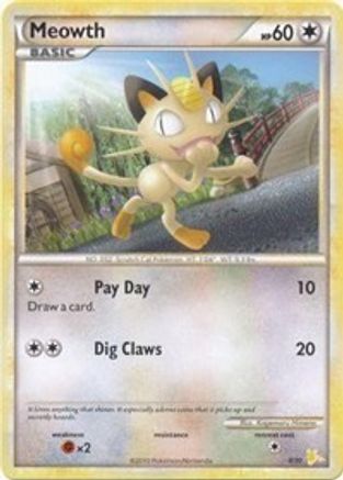 Meowth (12/30) [HeartGold & SoulSilver: Trainer Kit - Raichu]