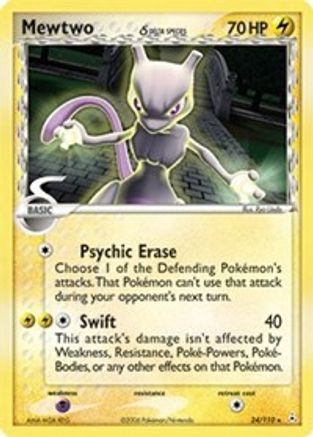 Mewtwo (24/110) (Delta Species) (Stamped) [EX: Holon Phantoms]