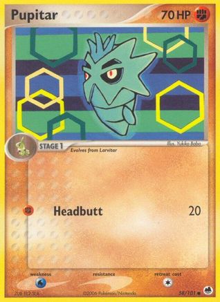 Pupitar (58/101) (Stamped) [EX: Dragon Frontiers]