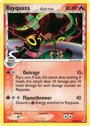 Rayquaza (26/110) (Delta Species) (Stamped) [EX: Holon Phantoms]