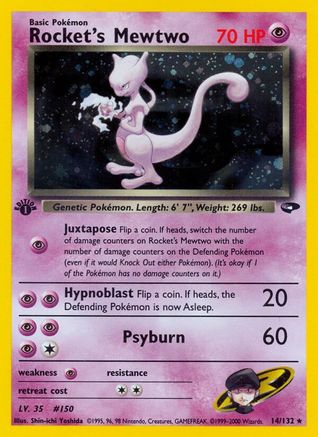 Rocket's Mewtwo (14/132) [Gym Challenge Unlimited]