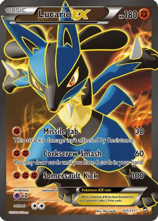 Lucario EX (107/111) [XY: Furious Fists]