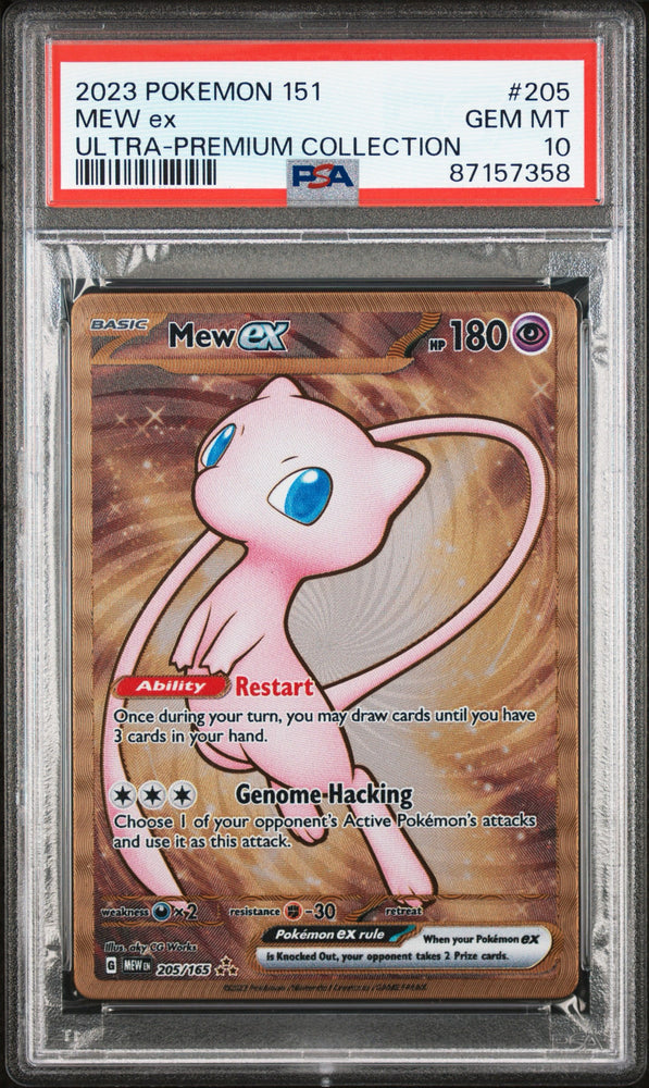 PSA 10 Mew EX UPC Metal Card 205/165