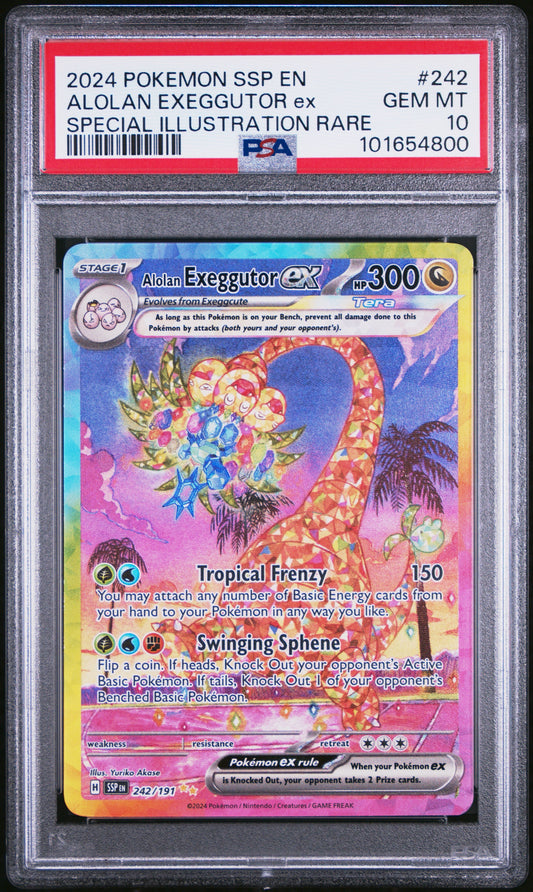 PSA 10 Alolan Exeggutor EX 242/191