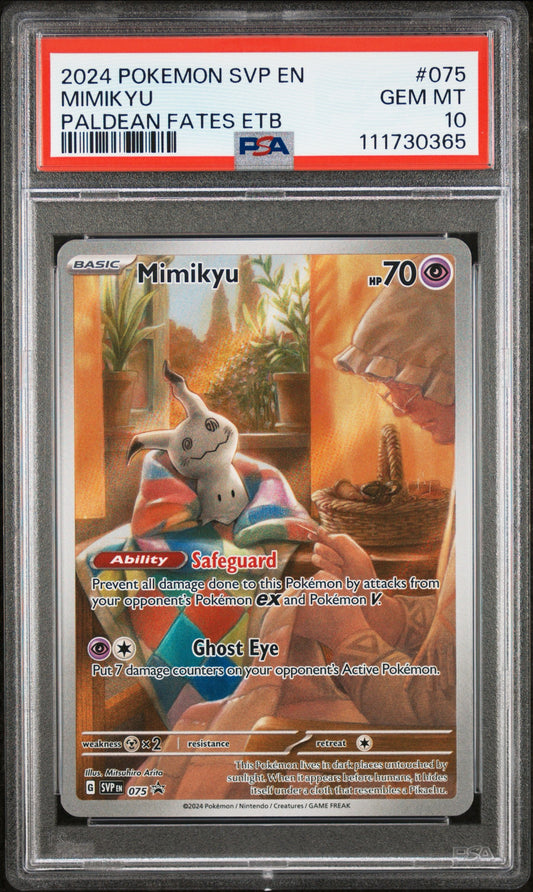 PSA 10 Mimikyu SVP075