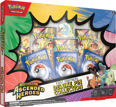Mega Evolution - Ascended Heroes - First Partners Deluxe Pin Collection