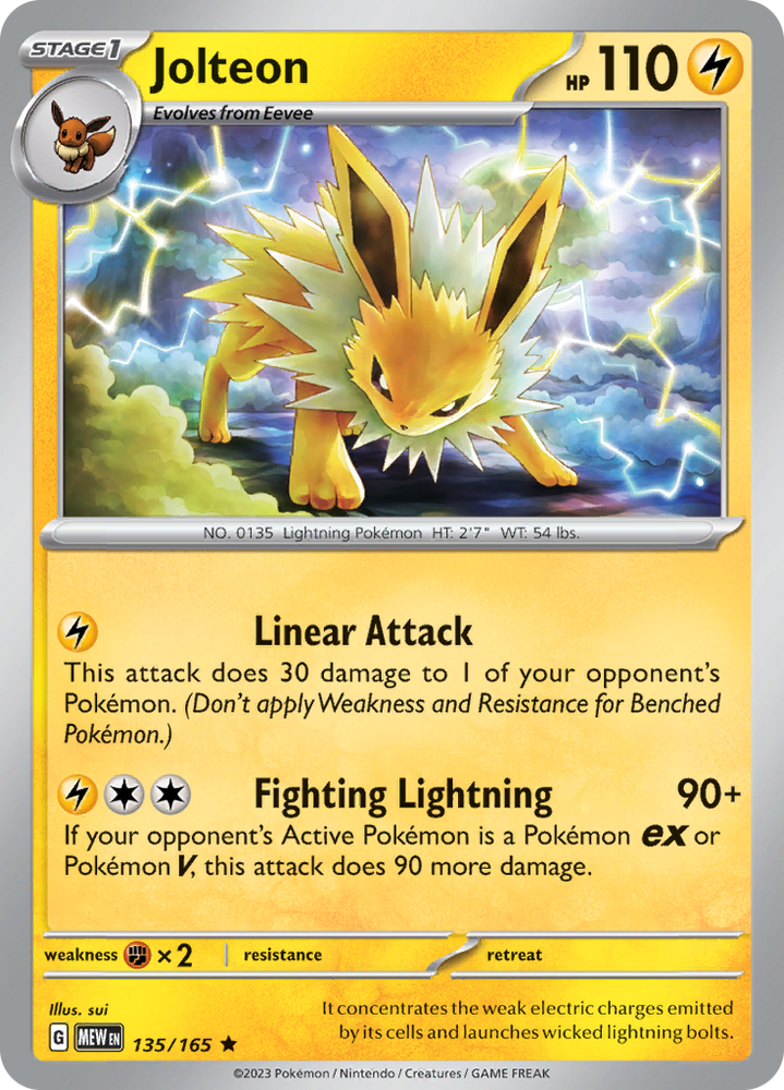 Jolteon (135/165) [Scarlet & Violet: 151]