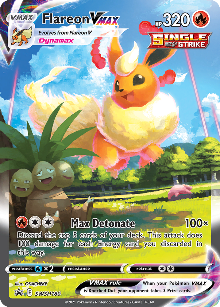 Flareon VMAX (SWSH180) (Jumbo Card) [Sword & Shield: Black Star Promos]