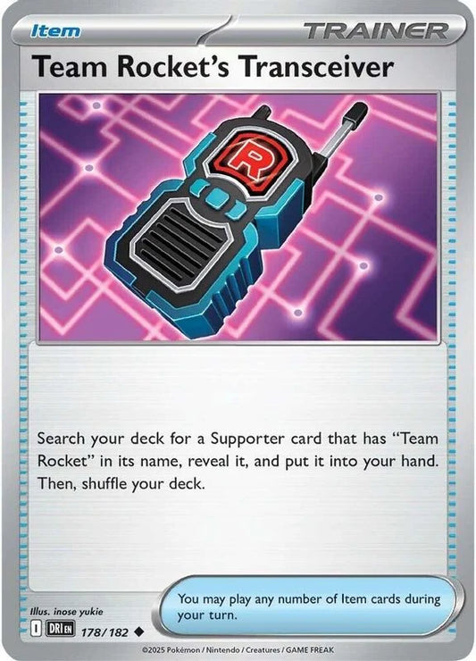 Team Rocket's Transceiver 178/182 - SV10 Destined Rivals