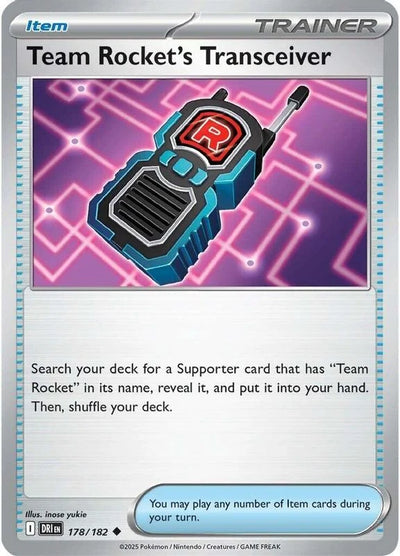 Team Rocket's Transceiver 178/182 - SV10 Destined Rivals