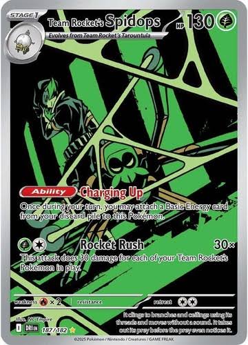 Team Rocket's Spidops - 187/182 - SV10 Destined Rivals Holofoil