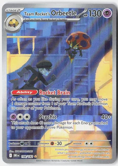 Team Rocket's Orbeetle - 198/182 198 - SV10 Destined Rivals Holofoil