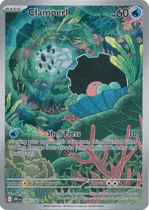 Clamperl - 195/182 195 - SV10 Destined Rivals Holofoil