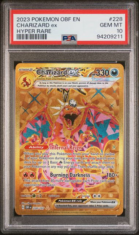 PSA 10 Obsidian Flames Charizard EX 228/197