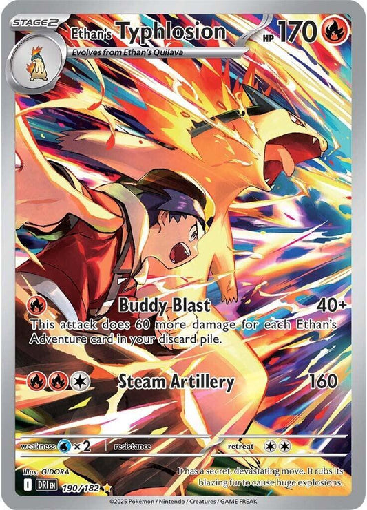 Ethan's Typhlosion - 190/182 - SV10 Destined Rivals Holofoil