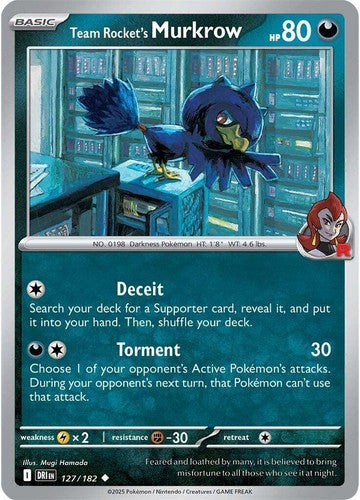 Team Rocket's Murkrow - 127/182 - SV10 Destined Rivals