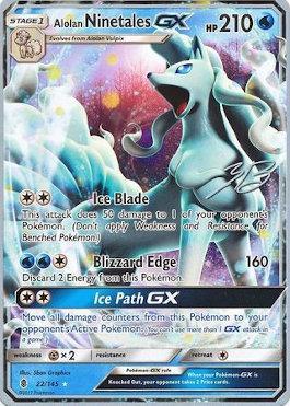 Alolan Ninetales GX (22/145) (Ice Path FTW - Zachary Bokhari) [World Championships 2017]